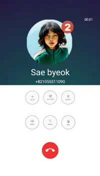 Chat With Sae Byeok & Video Call Simulation Screen Shot 1