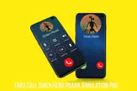 Fake Call Siren Head Prank Simulation Pro Screen Shot 2