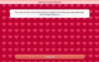 Famous Love Words Screen Shot 0
