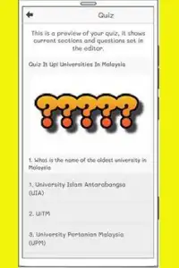 Quiz It Up! Universities of Malaysia Logo Game Screen Shot 2