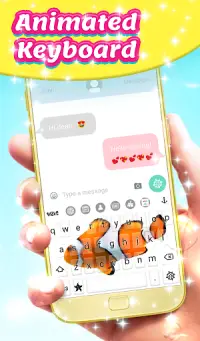 Clown Fish Animated Keyboard + Live Wallpaper Screen Shot 0