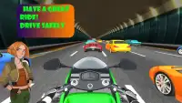 ハイウェイレーサーバイクゲーム Screen Shot 0