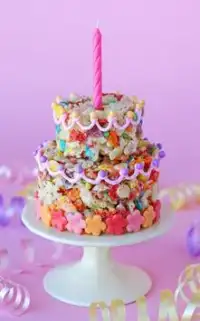 Cake for Girls Tile Puzzle Screen Shot 1