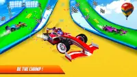 फॉर्मूला कार स्टंट: Top Speed formula car games Screen Shot 1