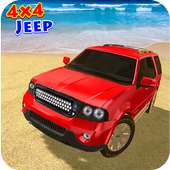 Jeep Drive Stunt Race : Water Surfer