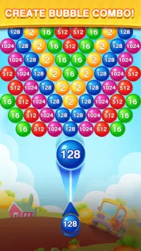 Bubble Shooter 2048 Ball: Shoot & Merge Puzzle Screen Shot 1