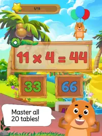 Times Tables: Mental Math Games for Kids Free Screen Shot 11