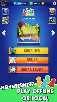 Ludo - Offline Board Game Screen Shot 2