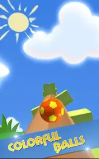 Rolling Ball Blast: Rolling Ball In Sky Scrolling Screen Shot 2