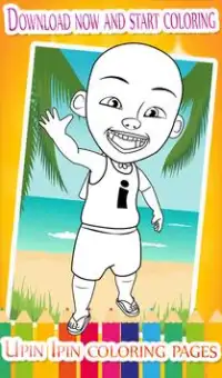 Coloring Pages for Upin and Ros & his friends Screen Shot 1
