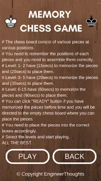 Memory Chess Game Screen Shot 3