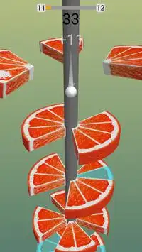 Helix Fruit Ball Jump Screen Shot 10