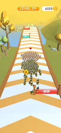 Bee Run 3D – Fun Running Swarm Race Games Screen Shot 4