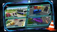 Driving School 2020 - Auto-, Bus- & Motorparkspiel Screen Shot 1