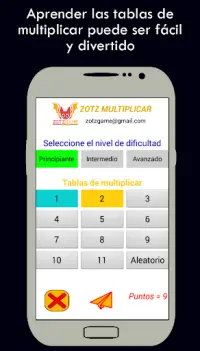 Tablas de Multiplicar del 1 al 11 Screen Shot 0