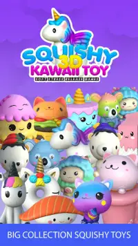 3D Squishy toys kawaii soft stress release games Screen Shot 0