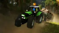 Drive Tractor Trolley Offroad 2021:3D Cargo Games Screen Shot 1
