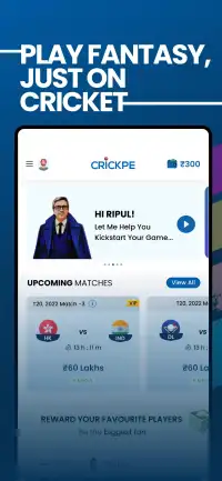 CrickPe : Fantasy Cricket App Screen Shot 0
