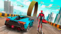 Superhero Car spider Racing Screen Shot 0