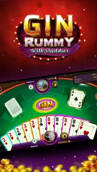 Gin Rummy - Online Free Card Game Screen Shot 1