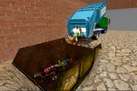 Garbage Truck Simulator 2017: 3D Trash Dump driver Screen Shot 3