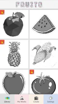 Fruits Color By Number - Pixel Art Screen Shot 2
