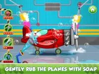 Trò chơi trẻ em rửa máy bay Screen Shot 3