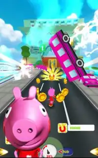 Peppa Pig Game: Run, Dash & Surf Free Subway Game Screen Shot 2