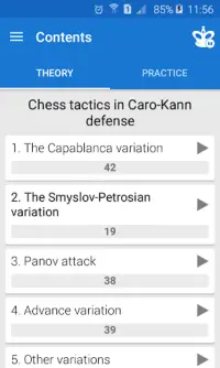 Chess Tactics in Caro-Kann Screen Shot 1