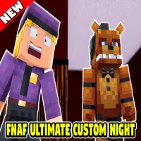 FNAF Ultimate Custom Night for Minecraft PE Screen Shot 0
