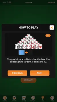 Pyramid Solitaire Screen Shot 2