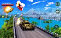 Real Tank Fighting Traffic Riding 3D Screen Shot 1