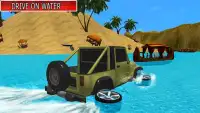 bờ biển Xe jeep Nước lướt Screen Shot 1