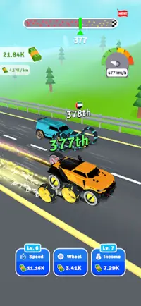 Wheel Merge Race Screen Shot 5