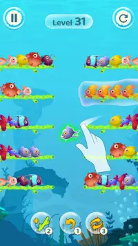 Fish Sort Color Puzzle Game Screen Shot 1