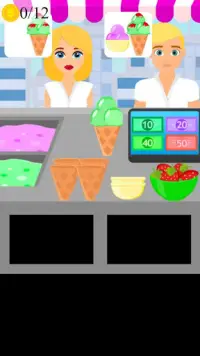 cashier jogo de sorveteria Screen Shot 2