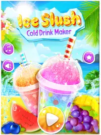 Ice Slush Cold Drink Maker - Kids Cooking Game Screen Shot 4