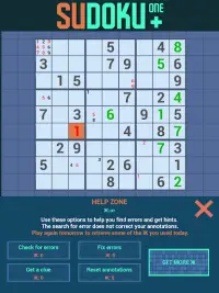 Sudoku One   Free. Easy to expert puzzles. Screen Shot 6