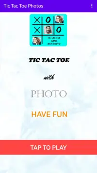 Tic Tac Toe With Photos:Gallery Tic Tac Toe Free Screen Shot 0