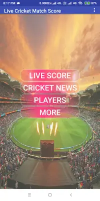 Live Cricket Match Scores Screen Shot 0