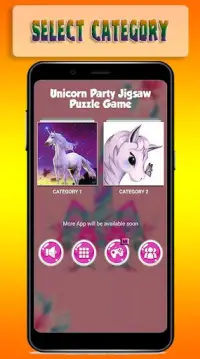 Unicorn Party Jigsaw Puzzle Game Screen Shot 2