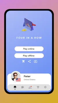 Four in a row - Online Screen Shot 5