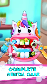 Dr. Unicorn Games for Kids - Dentista infantil 🦄 Screen Shot 3