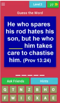 “Proverbs” Bible Quiz (Bible Game) Screen Shot 2