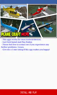 Plane Craft Add-on for Minecraft PE Screen Shot 0