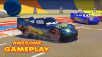 Superhero car racing: extreme speed stunts Screen Shot 4