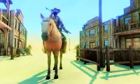 wild west cowboy horse riding Screen Shot 4