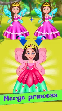 Princess Merge : Idle Fun Playing Screen Shot 2