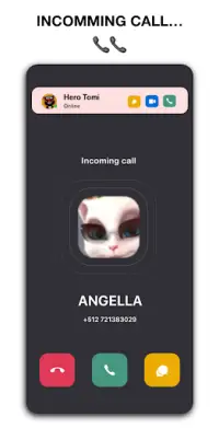 The Angela’s 📱 talking & Video Call   Chat Screen Shot 5