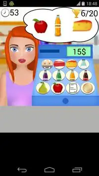 Grocery Shopping Cashier game Screen Shot 2